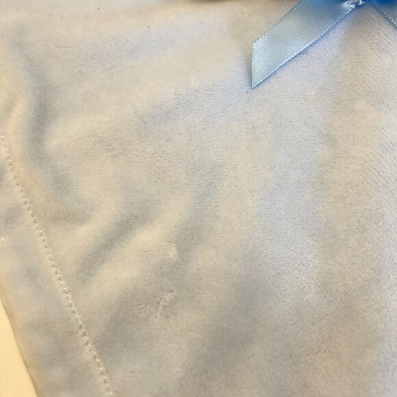 MTY International Bunny Rabbit Lovey Plush Security Blanket Rattle Satin Back - Picture 3 of 7